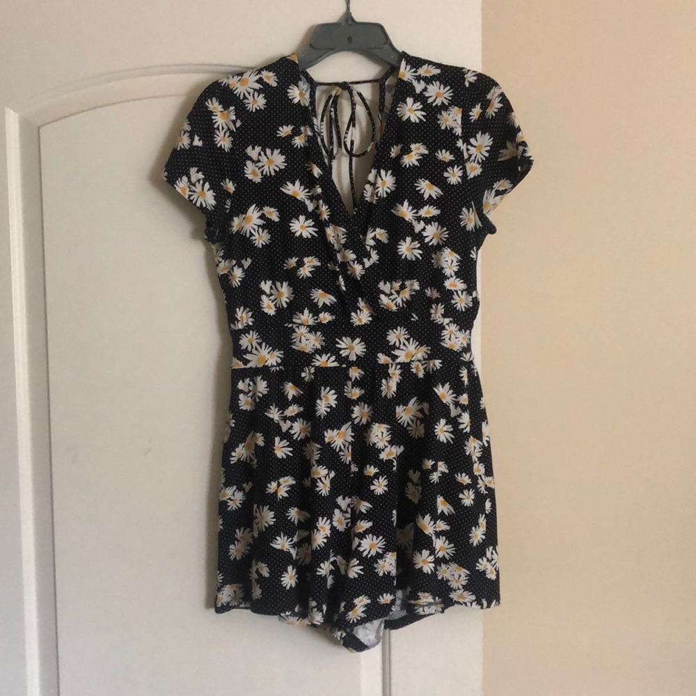 Floral Polka Dot Romper